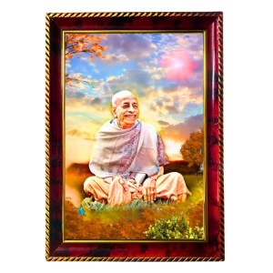 Swami Srila Prabhupada Ji Photo Frame For Wall & Table | 7x9 Inch Golden Cherry Finish | Decorative Swami Srila Prabhupada Ji Photo Frame For Home, Office & Pooja Room (F11522) Swami Srila Prabhupada Ji Photo Frame For Wall & Table | 7x9 Inch Golden Cherry Finish | Decorative Swami Srila Prabhupada Ji Photo Frame For Home, Office & Pooja Room (F11522)