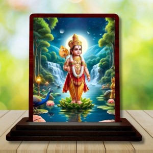 Car Desk/Table Top Lord Karthikeya Wooden Photo Stand 3x4 Inches, Compact & Stylish Spiritual Display For Car, Home & Office (Pack Of 1) (F14316) Car Desk/Table Top Lord Karthikeya Wooden Photo Stand 3x4 Inches, Compact & Stylish Spiritual Display For Car, Home & Office (Pack Of 1) (F14316)