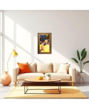 Premanand Govind Digital Golden Balck Color Photo Frame | Hindu Religious Wall Decor | 10x16 Inches - Inspirational Wall Art For Office, Home Decor - Ideal Spiritual Gift (F16596)