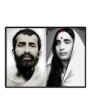 Sri Sri Ramakrishna & Maa Sarada Devi Laminated Photo - 9x11 Inches, Divine Blessings For Home & Office And Temple Decoration (F16317)