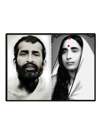 Sri Sri Ramakrishna & Maa Sarada Devi Laminated Photo - 5x7 Inches, Divine Blessings For Home & Office And Temple Decoration (F16317)