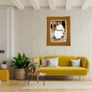Sri Sarada Devi Photo Frame 10x14 Inches-Brown Wooden Frame For Home, Office & Temple Decoration And Gifting (F6409) Sri Sarada Devi Photo Frame 10x14 Inches-Brown Wooden Frame For Home, Office & Temple Decoration And Gifting (F6409)