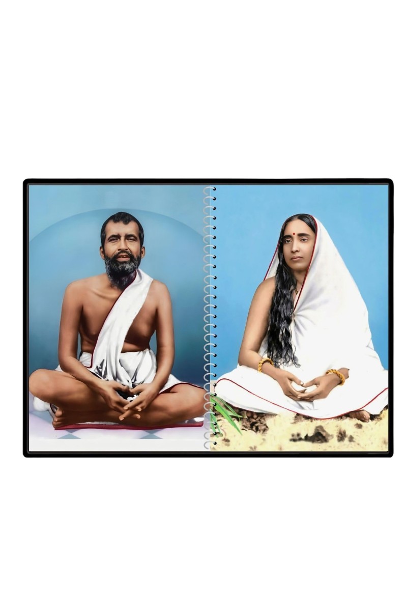 Sri Sri Ramakrishna & Maa Sarada Devi Laminated Photo - 11x13 Inches, Divine Blessings For Home & Office And Temple Decoration (F16323)
