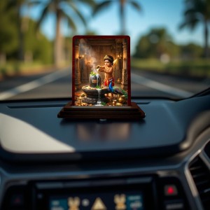 Car Desk/Table Top Lord Karthikeya With Shivalingam Wooden Photo Stand 3x4 Inches, Compact & Stylish Spiritual Display For Car, Home & Office (Pack Of 1) (F14335) Car Desk/Table Top Lord Karthikeya With Shivalingam Wooden Photo Stand 3x4 Inches, Compact & Stylish Spiritual Display For Car, Home & Office (Pack Of 1) (F14335)