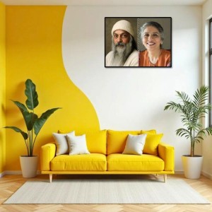 Acharya Rajneesh (Oshoo) &Maa Anand Sheela Laminated Photo - 7x9 Inches, Divine Blessings For Home & Office And Temple Decoration (F16332) Acharya Rajneesh (Oshoo) &Maa Anand Sheela Laminated Photo - 7x9 Inches, Divine Blessings For Home & Office And Temple Decoration (F16332)