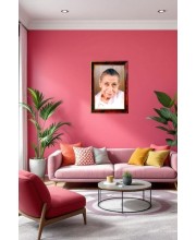 Mirra Alfassa Photo Frame For Wall & Table | 7x9 Inch Golden Cherry Finish | Decorative Mirra Alfassa Photo Frame For Home, Office & Pooja Room (F11304)