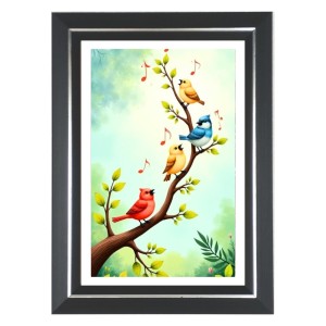 Songbird Friends Photo Wall & Table Frame | 10x14 Inch Black Designer | Perfect For Gifting & Home Decor (F9656) Songbird Friends Photo Wall & Table Frame | 10x14 Inch Black Designer | Perfect For Gifting & Home Decor (F9656)