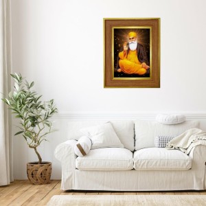 Guru Nanak Dev Ji Photo Frame 10x14 Inches-Brown Wooden Frame For Home, Office & Temple Decoration And Gifting (F6249) Guru Nanak Dev Ji Photo Frame 10x14 Inches-Brown Wooden Frame For Home, Office & Temple Decoration And Gifting (F6249)
