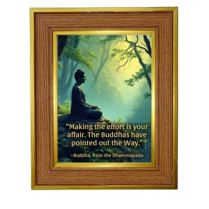 Buddha Photo Frame 10x14 Inches-Brown Wooden Frame For Home, Office & Temple Decoration And Gifting (F6324) Buddha Photo Frame 10x14 Inches-Brown Wooden Frame For Home, Office & Temple Decoration And Gifting (F6324)