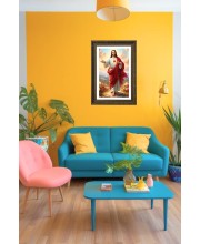 Vertical16X24 Inches Frame Big Photo Frame - 20x28 Inches For Home,Temple & Office Decoration (F10812)