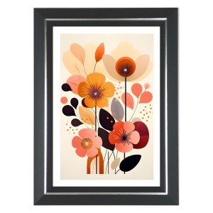 Flower Scenery For Home Photo Wall & Table Frame | 10x14 Inch Black Designer | Perfect For Gifting & Home Decor (F9594)