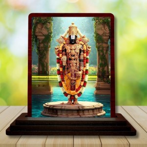 Car Desk/Table Top Lord Balaji Wooden Photo Stand 3x4 Inches, Compact & Stylish Spiritual Display For Car, Home & Office (Pack Of 1) (F14379) Car Desk/Table Top Lord Balaji Wooden Photo Stand 3x4 Inches, Compact & Stylish Spiritual Display For Car, Home & Office (Pack Of 1) (F14379)