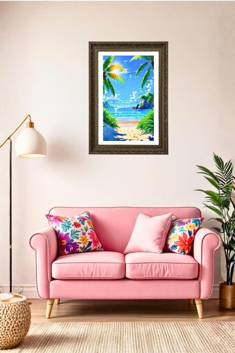 Vertical16X24 Inches Frame Big Photo Frame - 20x28 Inches For Home,Temple & Office Decoration (F10859)