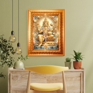 Lord Kuber Maharaj Golden Designer Photo Frame | 10x14 Inch Religious Wall Hanging Frame For Home & Office Decoration | Hindu Deity Spiritual Gift Item Lord Kuber Maharaj Golden Designer Photo Frame | 10x14 Inch Religious Wall Hanging Frame For Home & Office Decoration | Hindu Deity Spiritual Gift Item