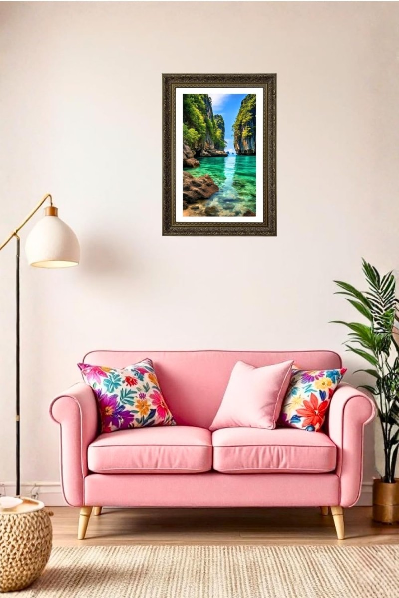 Vertical16X24 Inches Frame Big Photo Frame - 20x28 Inches For Home,Temple & Office Decoration (F10862)