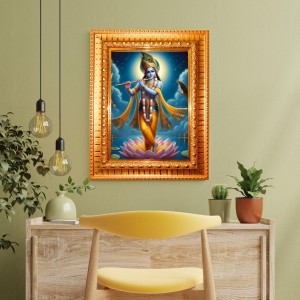 Lord Ganesha Golden Designer Photo Frame | 12x16 Inch Religious Wall Hanging Frame For Home, Office Decoration and Spiritual Gift Item (M5) Lord Ganesha Golden Designer Photo Frame | 12x16 Inch Religious Wall Hanging Frame For Home, Office Decoration and Spiritual Gift Item (M5)