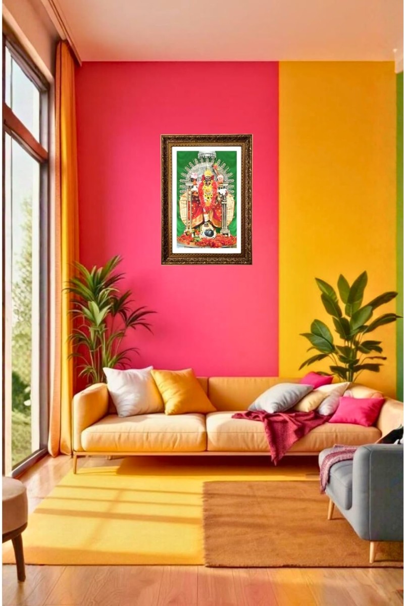 Maa Kaali Big Photo Frame - 20x28 Inches For Home,Temple & Office Decoration (F11252)