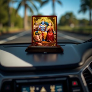 Car Desk/Table Top Lord Rama Sita Wooden Photo Stand 3x4 Inches, Compact & Stylish Spiritual Display For Car, Home & Office (Pack Of 1) (F14445) Car Desk/Table Top Lord Rama Sita Wooden Photo Stand 3x4 Inches, Compact & Stylish Spiritual Display For Car, Home & Office (Pack Of 1) (F14445)