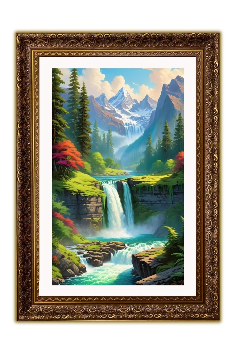 Vertical16X24 Inches Frame Big Photo Frame - 20x28 Inches For Home,Temple & Office Decoration (F10890)