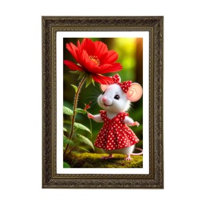 Anthropomorphic Mouse Big Photo Frame - 20x28 Inches For Home,Temple & Office Decoration (F10703) Anthropomorphic Mouse Big Photo Frame - 20x28 Inches For Home,Temple & Office Decoration (F10703)