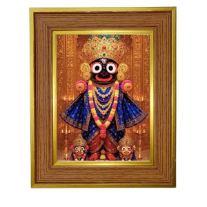 Lord Jaganath Photo Frame 10x14 Inches-Brown Wooden Frame For Home, Office & Temple Decoration And Gifting (F6245) Lord Jaganath Photo Frame 10x14 Inches-Brown Wooden Frame For Home, Office & Temple Decoration And Gifting (F6245)