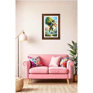 Vertical16X24 Inches Frame Big Photo Frame - 20x28 Inches For Home,Temple & Office Decoration (F10919)