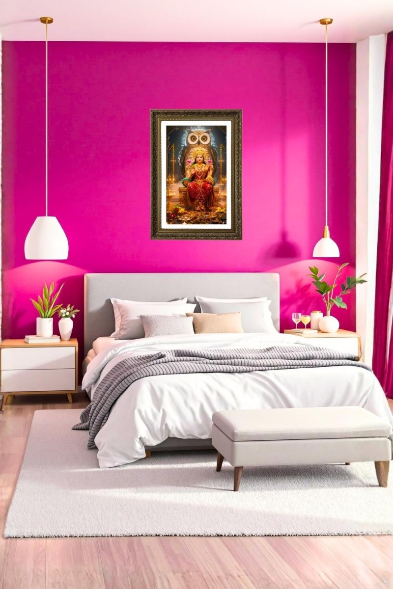 Maa Laxmi Big Photo Frame - 20x28 Inches For Home,Temple & Office Decoration (F10715)