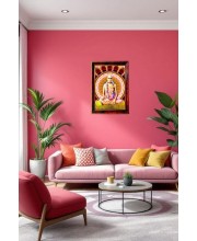 Srila Bhaktisiddhanta Saraswati Thakura Photo Frame For Wall & Table | 7x9 Inch Golden Cherry Finish | Decorative Srila Bhaktisiddhanta Saraswati Thakura Photo Frame For Home, Office & Pooja Room (F11