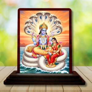 Car Desk/Table Top Lord Vishnu Lakshmi Wooden Photo Stand 3x4 Inches, Compact & Stylish Spiritual Display For Car, Home & Office (Pack Of 1) (F14571) Car Desk/Table Top Lord Vishnu Lakshmi Wooden Photo Stand 3x4 Inches, Compact & Stylish Spiritual Display For Car, Home & Office (Pack Of 1) (F14571)