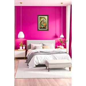 Radha Krishna Big Photo Frame - 20x28 Inches For Home,Temple & Office Decoration (F10755)