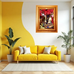 Goddess Kali Golden Designer Photo Frame | 10x14 Inch Religious Wall Hanging Frame For Home & Office Decoration | Hindu Deity Spiritual Gift Item Goddess Kali Golden Designer Photo Frame | 10x14 Inch Religious Wall Hanging Frame For Home & Office Decoration | Hindu Deity Spiritual Gift Item