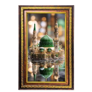 Mosque Digital Golden Balck Color Photo Frame | Hindu Religious Wall Decor | 10x16 Inches - Inspirational Wall Art For Office, Home Decor - Ideal Spiritual Gift (F16754) Mosque Digital Golden Balck Color Photo Frame | Hindu Religious Wall Decor | 10x16 Inches - Inspirational Wall Art For Office, Home Decor - Ideal Spiritual Gift (F16754)
