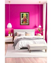 Maa Lakhsmi Big Photo Frame - 20x28 Inches For Home,Temple & Office Decoration (F10665)