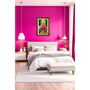 Maa Lakhsmi Big Photo Frame - 20x28 Inches For Home,Temple & Office Decoration (F10665)