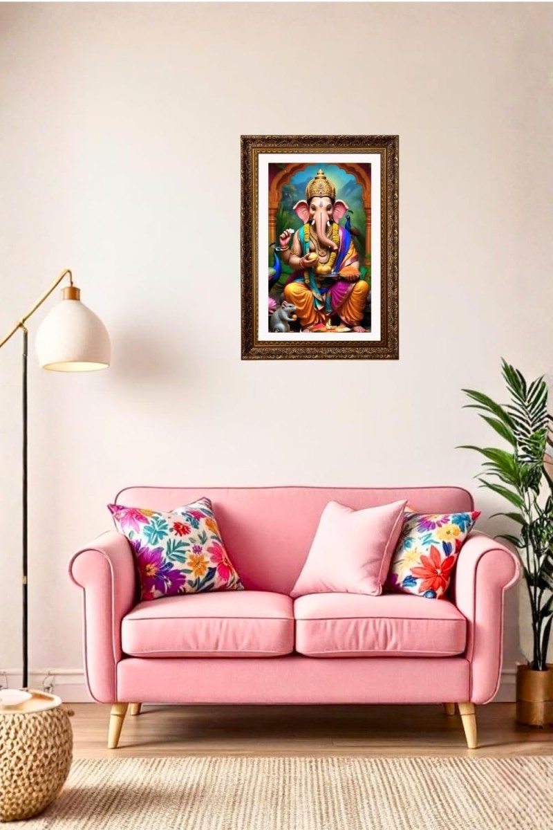 Vertical16X24 Inches Frame Big Photo Frame - 20x28 Inches For Home,Temple & Office Decoration (F10921)