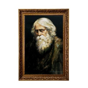 Rabindranath Tagore Big Photo Frame - 20x28 Inches For Home,Temple & Office Decoration (F11214)