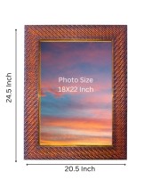 Mata Saraswati Photo Frame 21X25 Inch Religious Wall & Table Decor Frame | Mata Saraswati Spiritual Photo Frame For Home, Temple & Office (F18038X21X25)