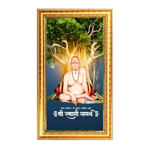 Swami Samarth Digital Golden Color Photo Frame | Hindu Religious Wall Decor | 8x15 Inches - Inspirational Wall Art For Office, Home Decor - Ideal Spiritual Gift (F10334) Swami Samarth Digital Golden Color Photo Frame | Hindu Religious Wall Decor | 8x15 Inches - Inspirational Wall Art For Office, Home Decor - Ideal Spiritual Gift (F10334)