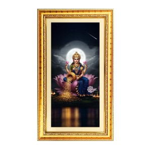 Mata Laxmi Digital Golden Color Photo Frame | Hindu Religious Wall Decor | 12x19 Inches - Inspirational Wall Art For Office, Home Decor - Ideal Spiritual Gift (F10388) Mata Laxmi Digital Golden Color Photo Frame | Hindu Religious Wall Decor | 12x19 Inches - Inspirational Wall Art For Office, Home Decor - Ideal Spiritual Gift (F10388)