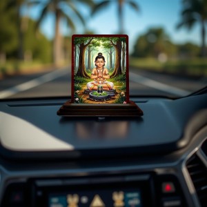 Car Desk/Table Top Lord Shiva Wooden Photo Stand 3x4 Inches, Compact & Stylish Spiritual Display For Car, Home & Office (Pack Of 1) (F15113) Car Desk/Table Top Lord Shiva Wooden Photo Stand 3x4 Inches, Compact & Stylish Spiritual Display For Car, Home & Office (Pack Of 1) (F15113)