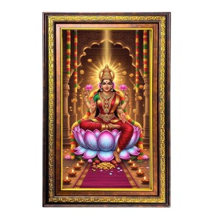 Goddess Lakshmi Digital Golden Balck Color Photo Frame | Hindu Religious Wall Decor | 10x16 Inches - Inspirational Wall Art For Office, Home Decor - Ideal Spiritual Gift (F16498) Goddess Lakshmi Digital Golden Balck Color Photo Frame | Hindu Religious Wall Decor | 10x16 Inches - Inspirational Wall Art For Office, Home Decor - Ideal Spiritual Gift (F16498)