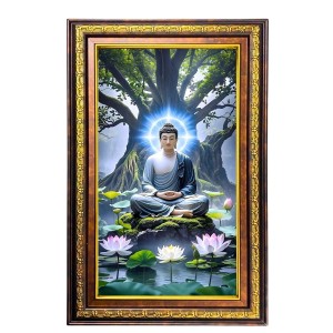 Serene Buddha Digital Golden Balck Color Photo Frame | Hindu Religious Wall Decor | 10x16 Inches - Inspirational Wall Art For Office, Home Decor - Ideal Spiritual Gift (F16656) Serene Buddha Digital Golden Balck Color Photo Frame | Hindu Religious Wall Decor | 10x16 Inches - Inspirational Wall Art For Office, Home Decor - Ideal Spiritual Gift (F16656)