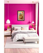 Blue And Orange Plumage Big Photo Frame - 20x28 Inches For Home,Temple & Office Decoration (F10696) Blue And Orange Plumage Big Photo Frame - 20x28 Inches For Home,Temple & Office Decoration (F10696)