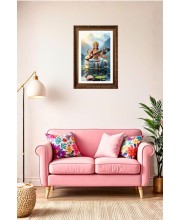 Vertical16X24 Inches Frame Big Photo Frame - 20x28 Inches For Home,Temple & Office Decoration (F10956)