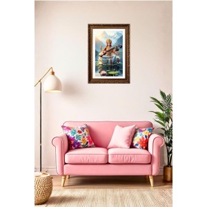 Vertical16X24 Inches Frame Big Photo Frame - 20x28 Inches For Home,Temple & Office Decoration (F10956)