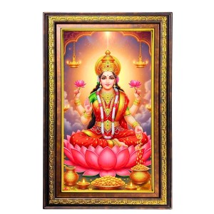Goddess Lakshmi Digital Golden Balck Color Photo Frame | Hindu Religious Wall Decor | 10x16 Inches - Inspirational Wall Art For Office, Home Decor - Ideal Spiritual Gift (F16832) Goddess Lakshmi Digital Golden Balck Color Photo Frame | Hindu Religious Wall Decor | 10x16 Inches - Inspirational Wall Art For Office, Home Decor - Ideal Spiritual Gift (F16832)