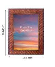 Mata Saraswati Photo Frame 13X17 Inch Religious Wall & Table Decor Frame | Mata Saraswati Spiritual Photo Frame For Home, Temple & Office (F18038X13X17)