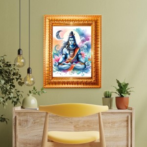 Divine Krishna Golden Designer Photo Frame | 14x18 Inch Religious Wall Hanging Frame For Home, Office Decoration and Spiritual Gift Item (M4) Divine Krishna Golden Designer Photo Frame | 14x18 Inch Religious Wall Hanging Frame For Home, Office Decoration and Spiritual Gift Item (M4)