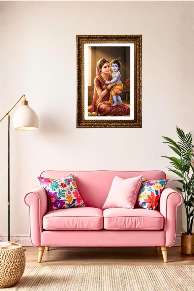 Vertical16X24 Inches Frame Big Photo Frame - 20x28 Inches For Home,Temple & Office Decoration (F10986)