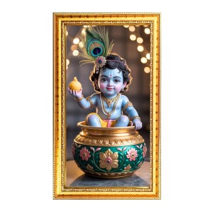 Baby Gopal Digital Golden Color Photo Frame | Hindu Religious Wall Decor | 12x19 Inches - Inspirational Wall Art For Office, Home Decor - Ideal Spiritual Gift (F10275) Baby Gopal Digital Golden Color Photo Frame | Hindu Religious Wall Decor | 12x19 Inches - Inspirational Wall Art For Office, Home Decor - Ideal Spiritual Gift (F10275)